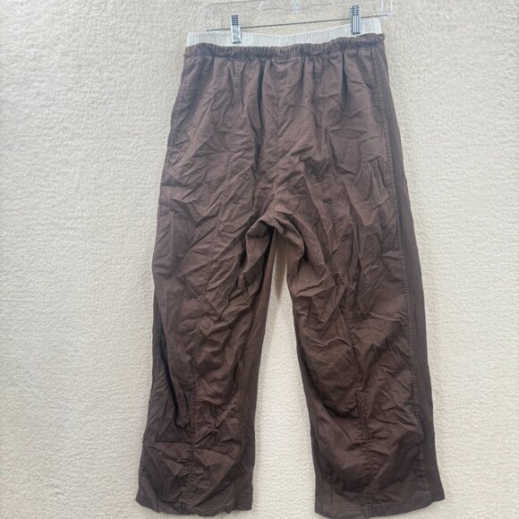 Anthropologie Daily Practice Adjustable Pants in Chocolate Brown  Size S - Picture 2 of 12